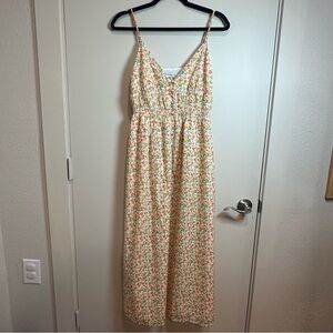 Floral Spaghetti Strap Maxi Dress